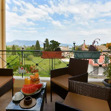 Corfu Seaty Spacious 3br Sea And Mountain View Large Terrace Private Parking Near Corfu Town *